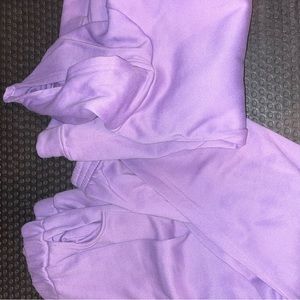Light purple matching sweat set
